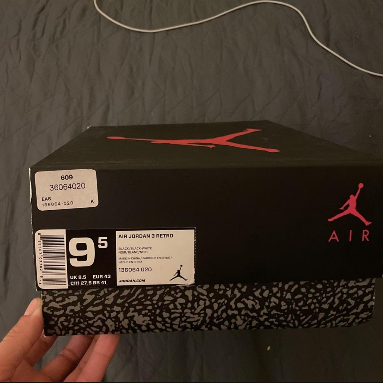 Used Jordan 3 Cyber Monday Size 9.5 - Depop