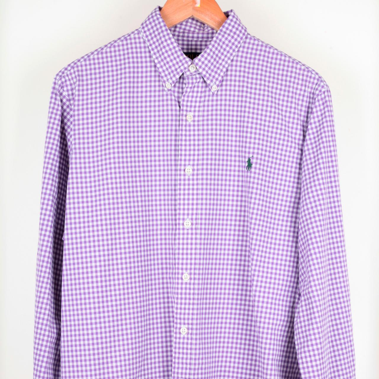 Polo Ralph Lauren Men's Purple Shirt | Depop