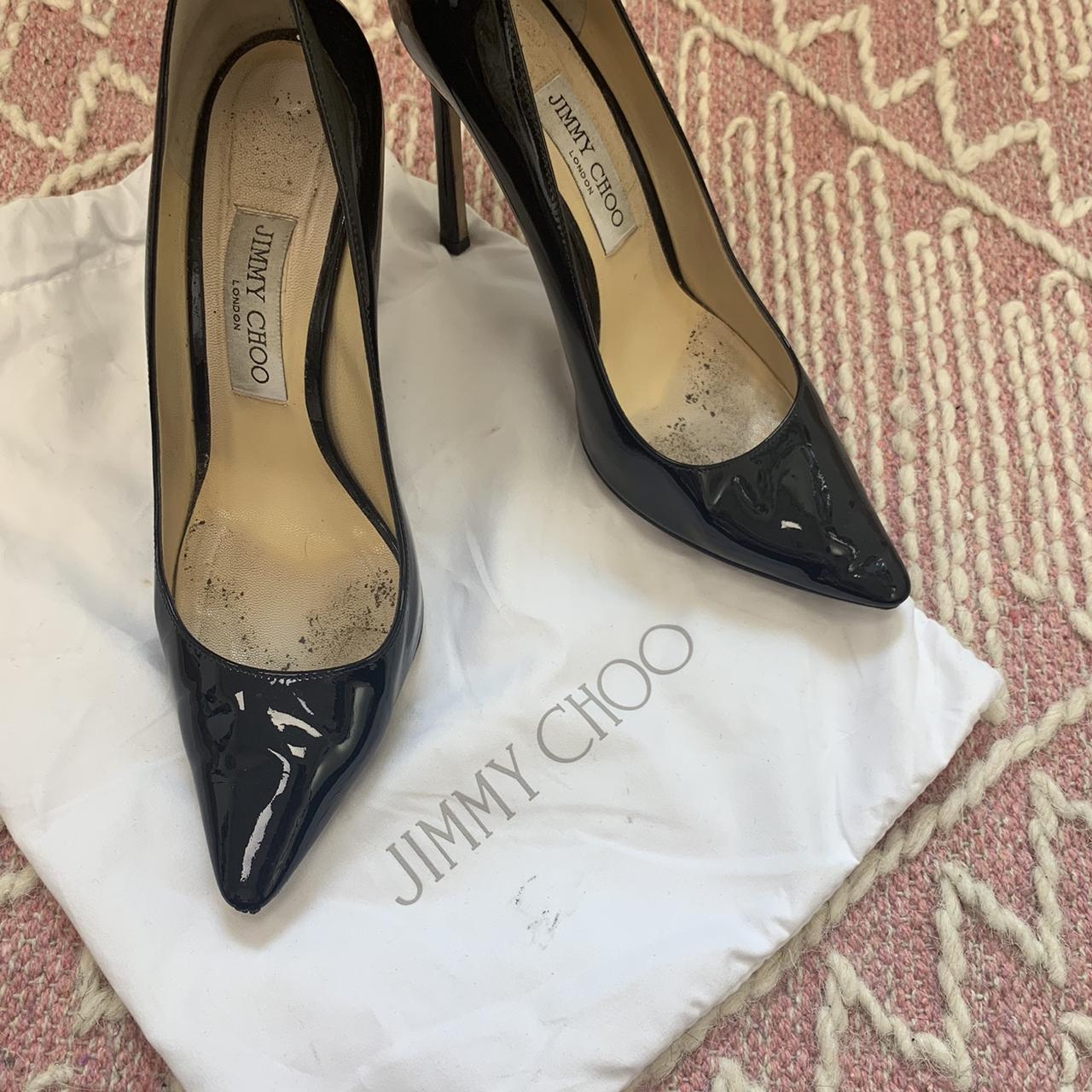 Jimmy Choo size 5 heels well worn genuine - Depop