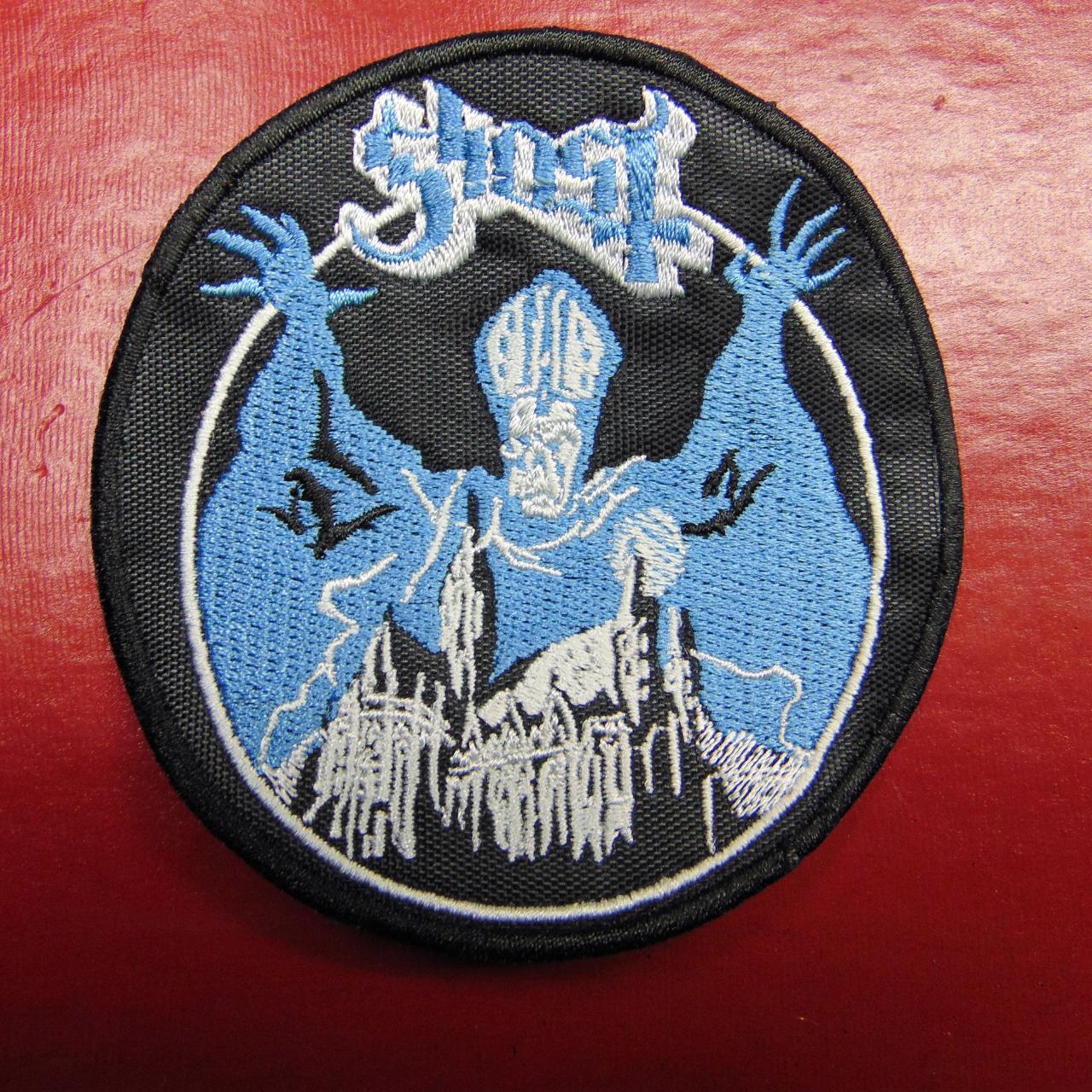 GHOST EMBROIDERED PATCH HEAVY ROCK FROM... - Depop