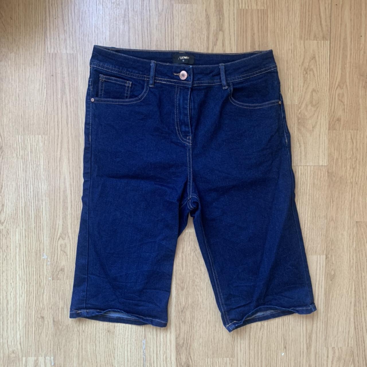 Matalan Women's Blue and Navy Shorts Depop