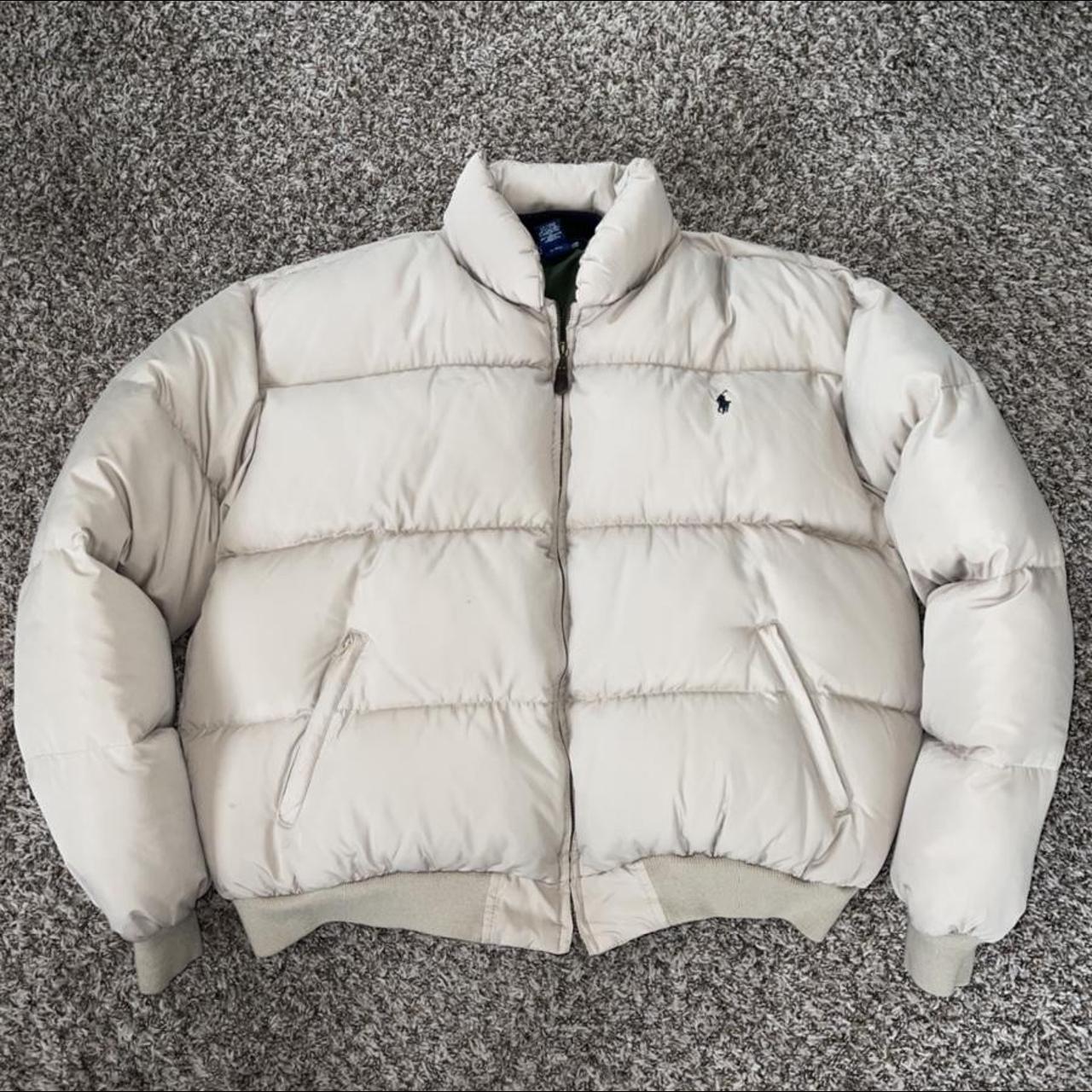 beige ralph lauren puffer