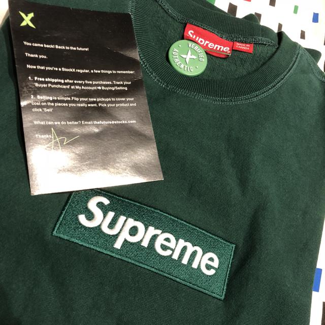 Supreme Box Logo Crewneck GREEN 【72%OFF!】