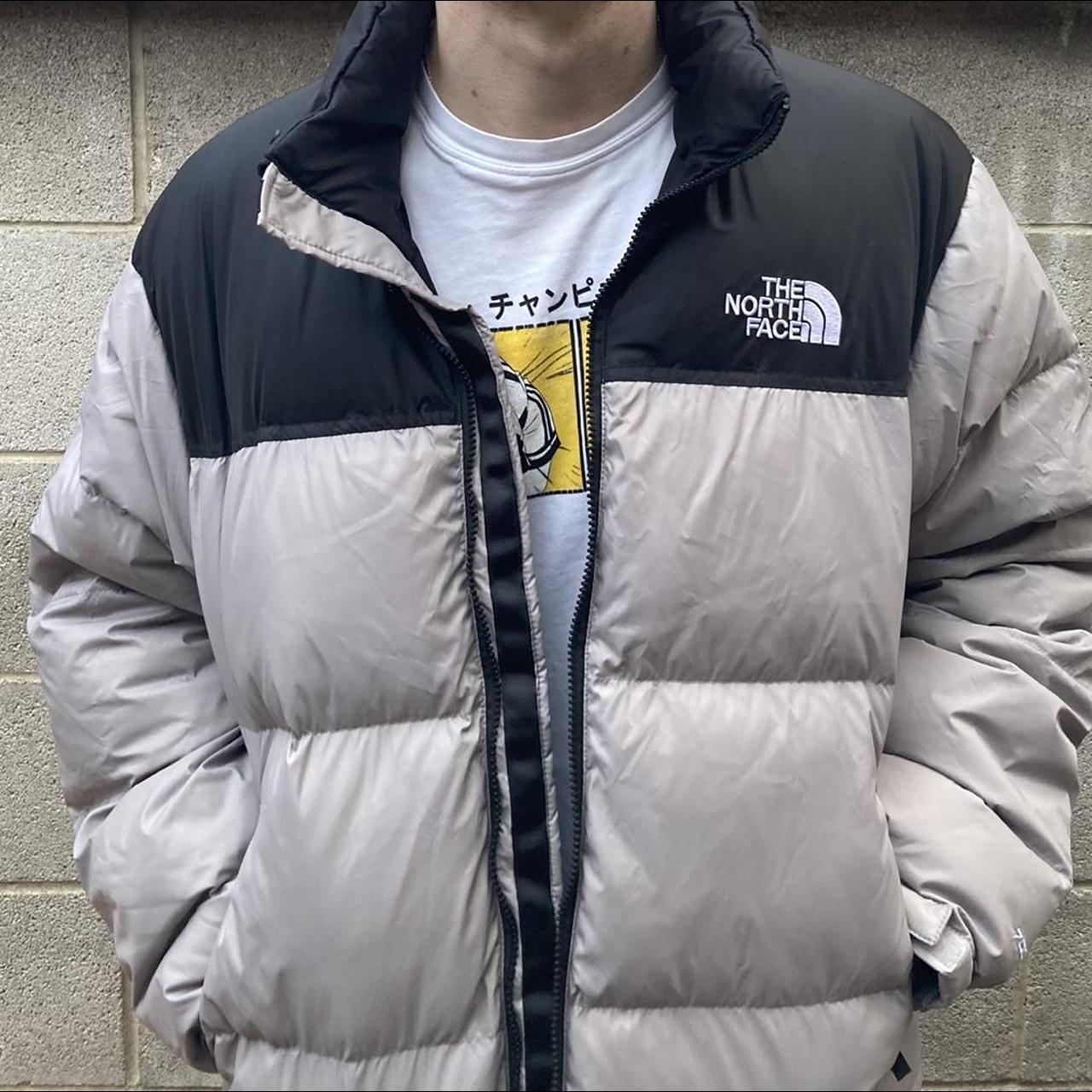 the north face beige puffer