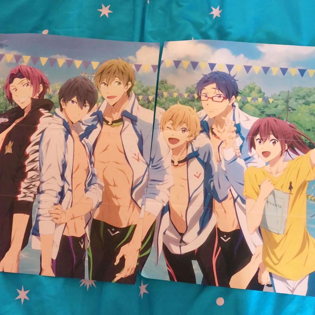 Free! Iwatobi Swim Club double sided poster duo !,