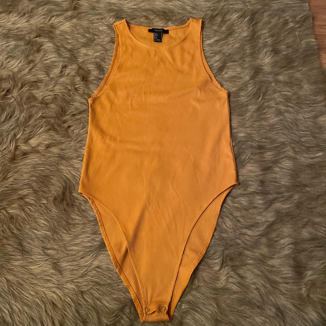 Yellow mustard body on forever 21 in a size small! - Depop