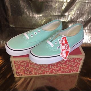 Vans authentic sale mint green