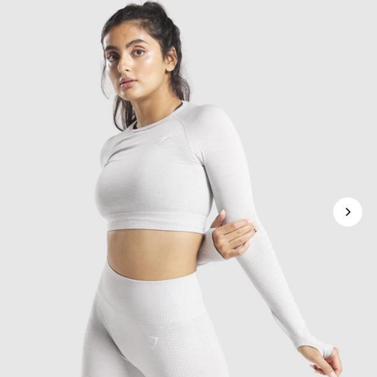 Vital seamless long hot sale sleeve crop top