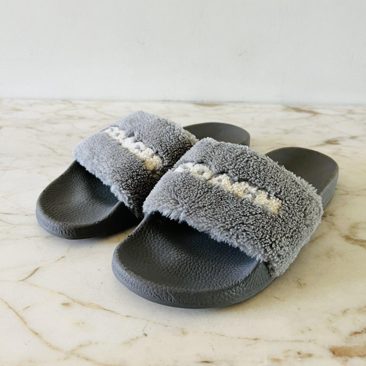 Coach discount shearling slippers