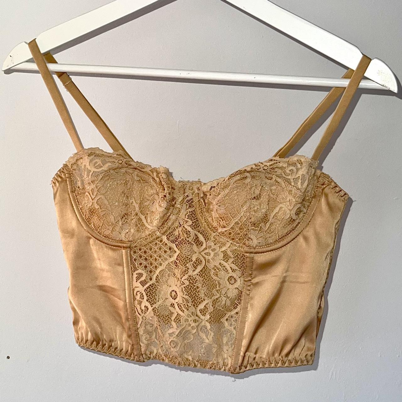 Urban Outfitters Women's Tan Corset Depop