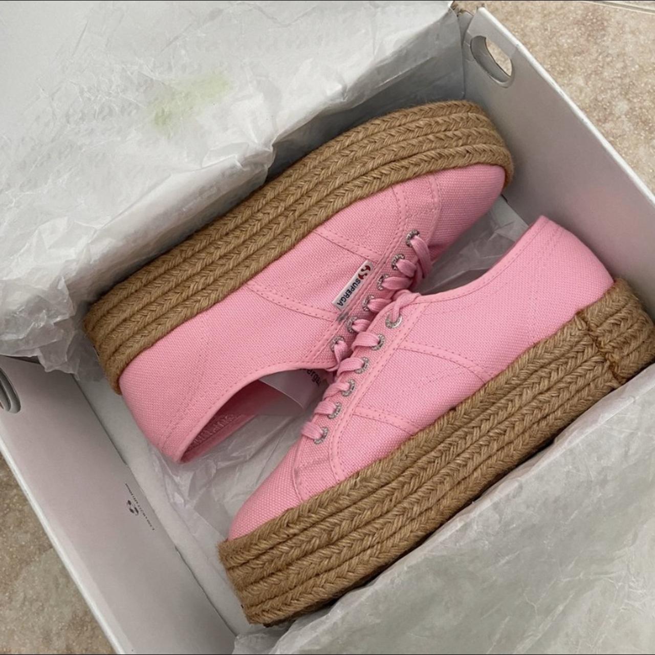 Superga platform shop corda rosa