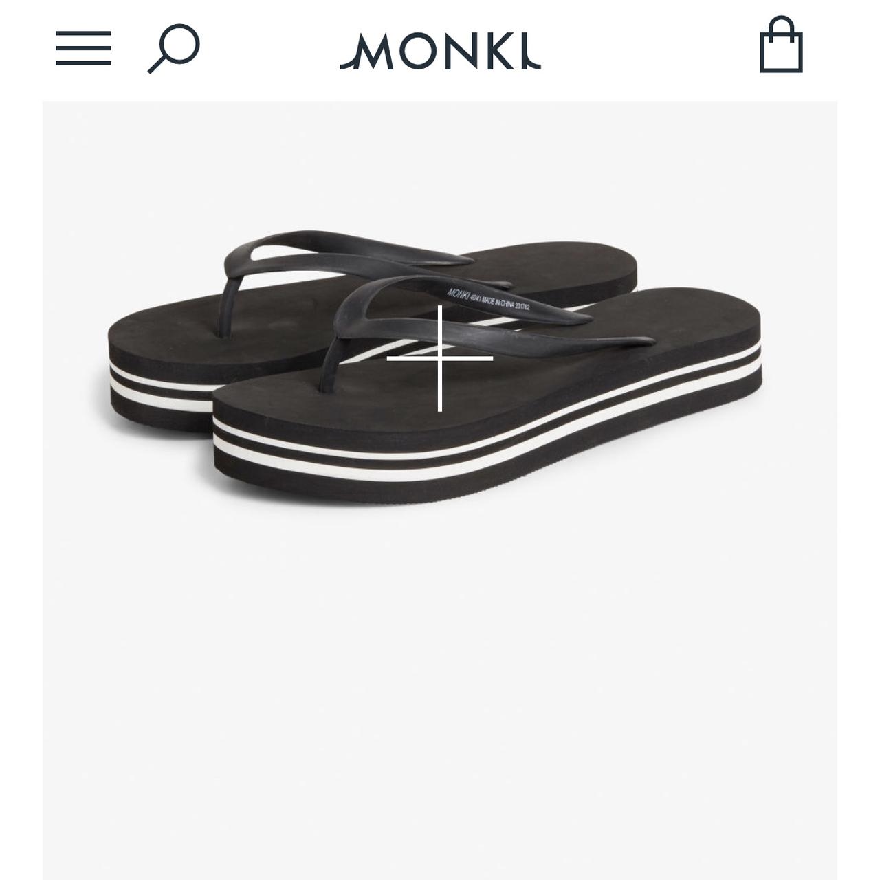 Monki platform flip discount flops