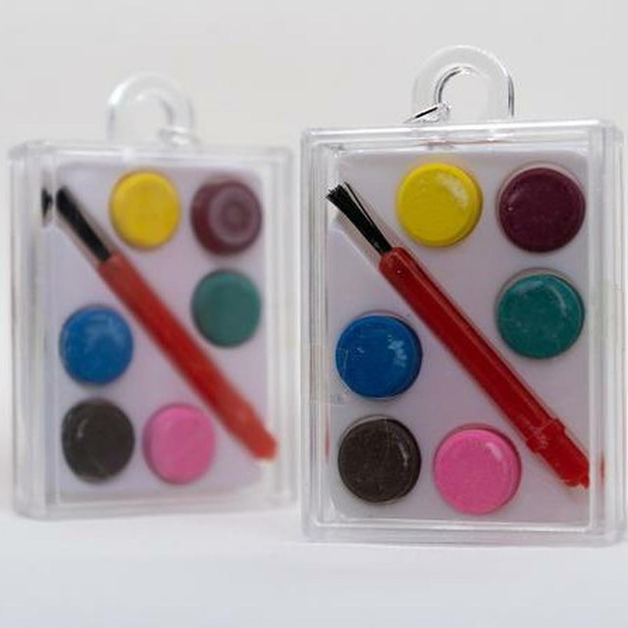 Watercolor Paint Palette Earrings 