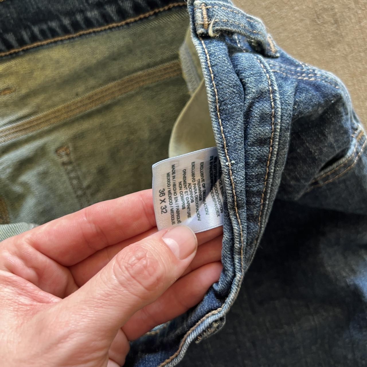 dark wash dickie workwear denim! soooo clean! size... Depop