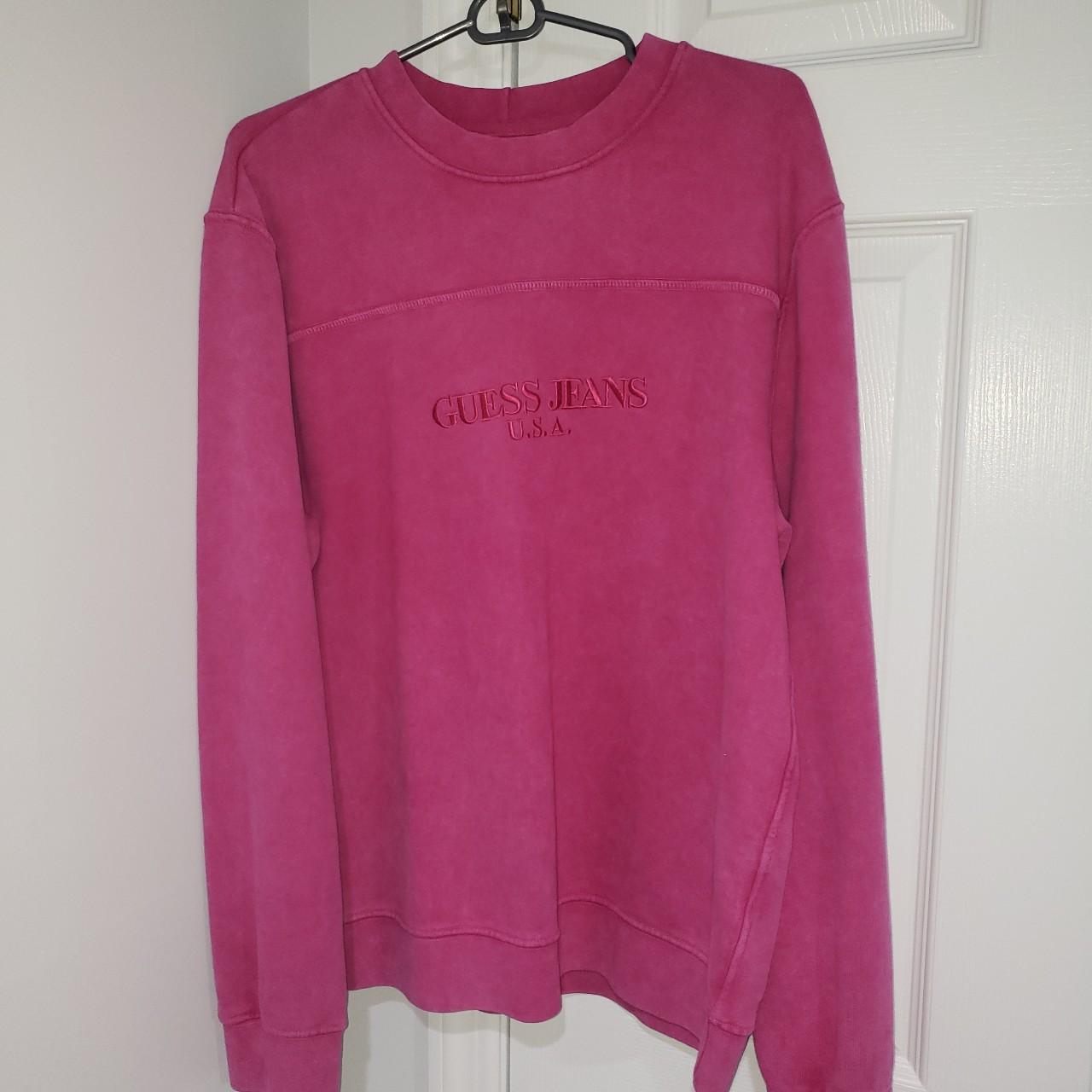 Guess jeans sean sale wotherspoon pink crewneck