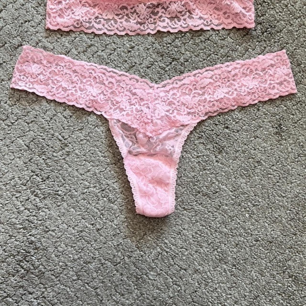 PINK Victoria's Secret Rust Lace Bralette Size - Depop