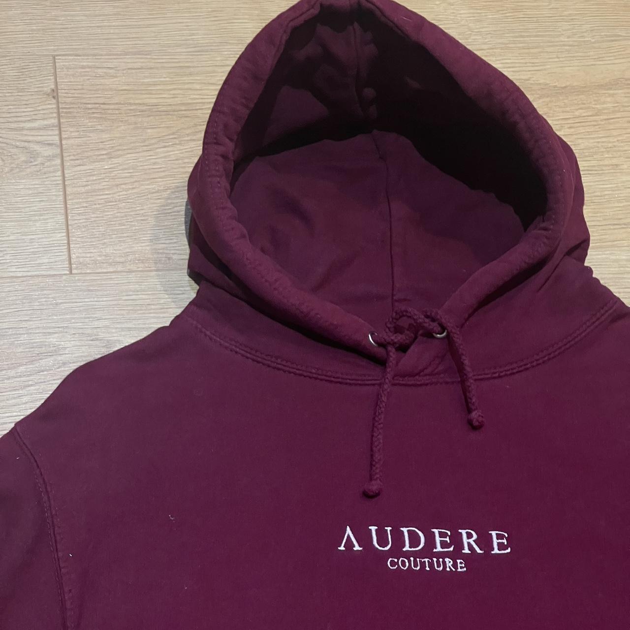 Dark Burgundy Audere Couture Hoodie Size Small