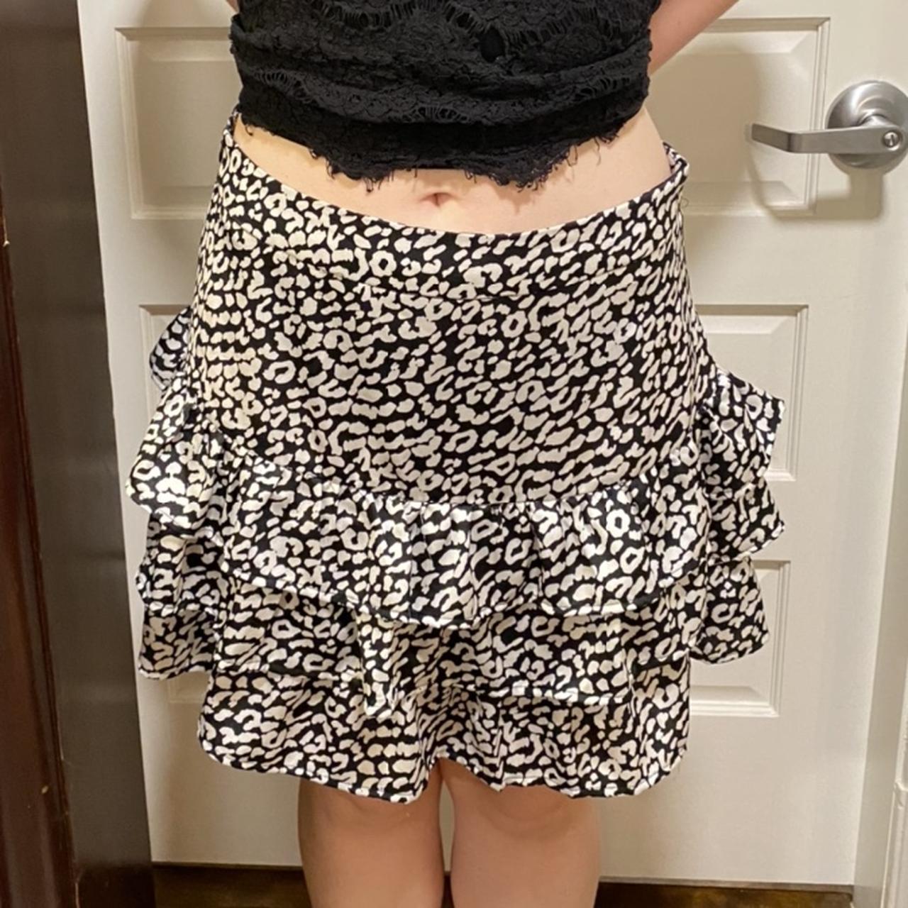 Leopard print mini outlet skirt xl