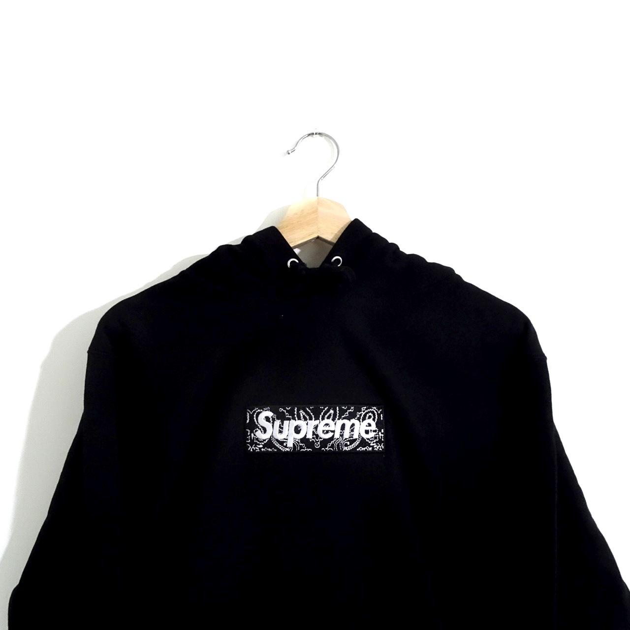 Supreme Bandana Box Logo Hoodie Black FW19 Supreme... - Depop