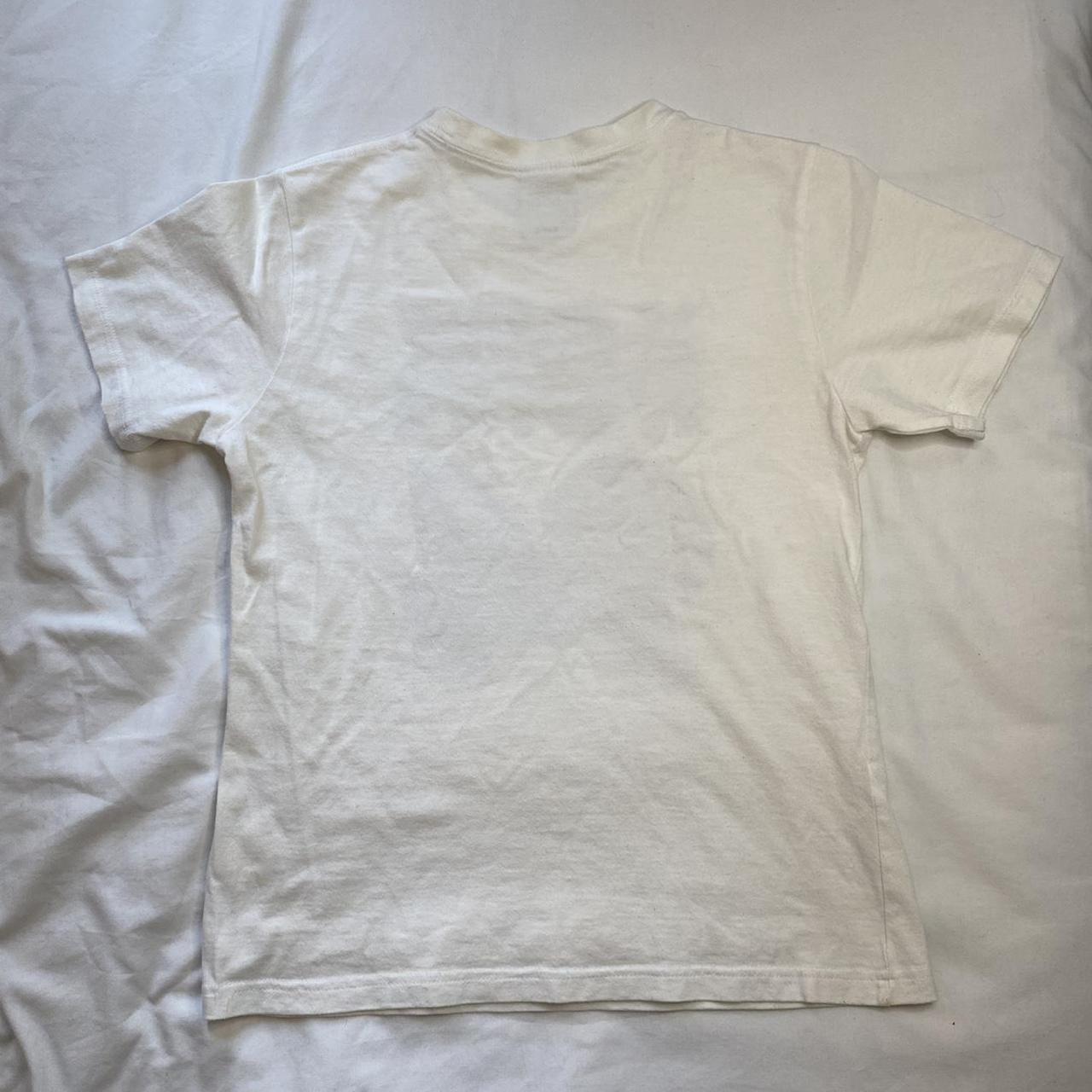 X-Girl Women's White and Blue T-shirt (2)