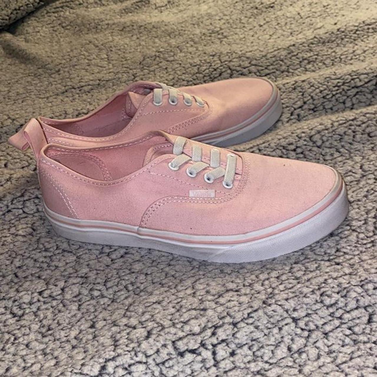 Baby pink slip on Vans, Size 4.5 Perfect condition... Depop