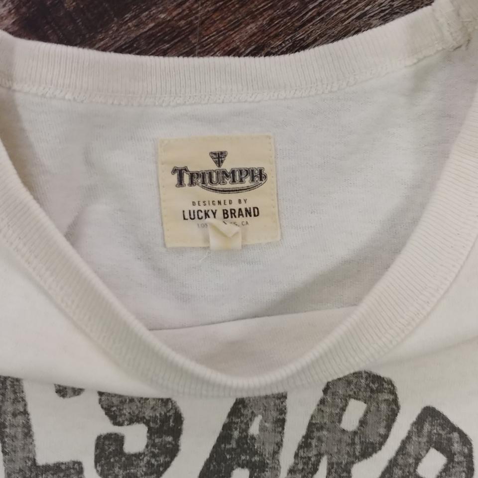 Lucky Brand triumph motorcycle's T-shirt 🏍 Good - Depop