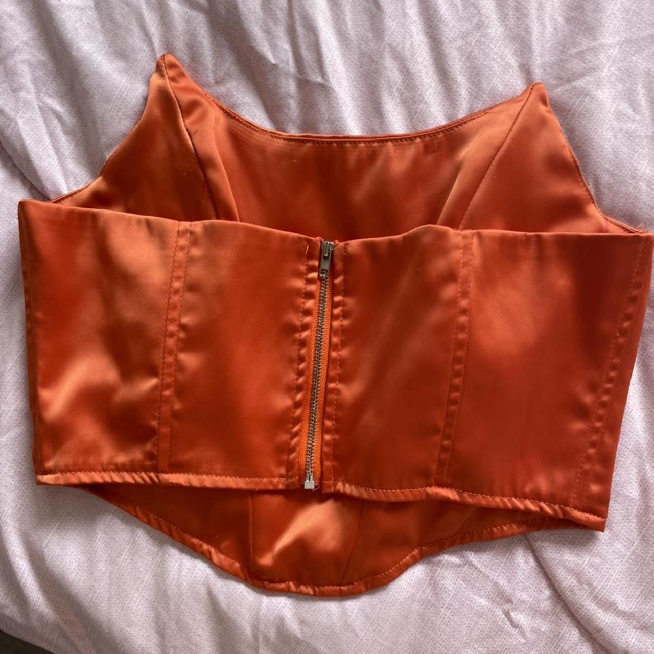 Stunning, orange corset top, only wore once and in... Depop