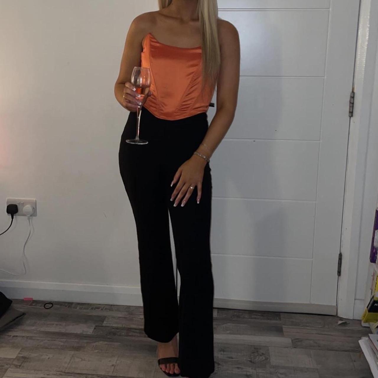 Stunning, orange corset top, only wore once and in... Depop