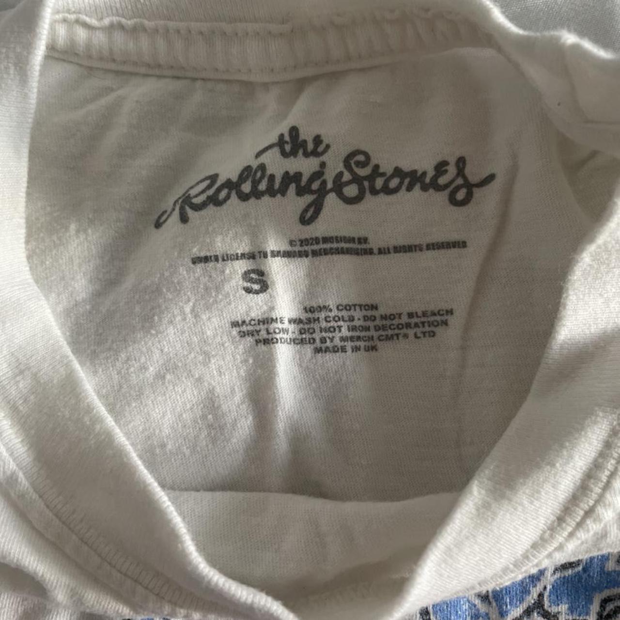 The Rolling Stones crop top , just needs an iron not... - Depop