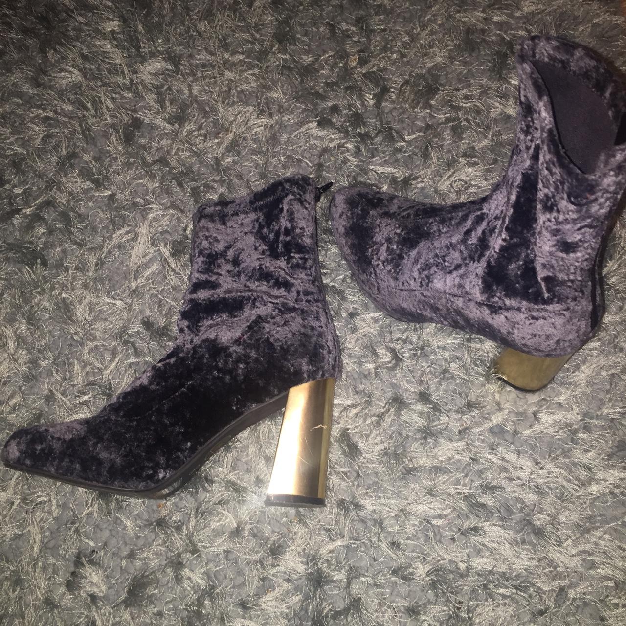 Crushed velvet 2024 sock boots