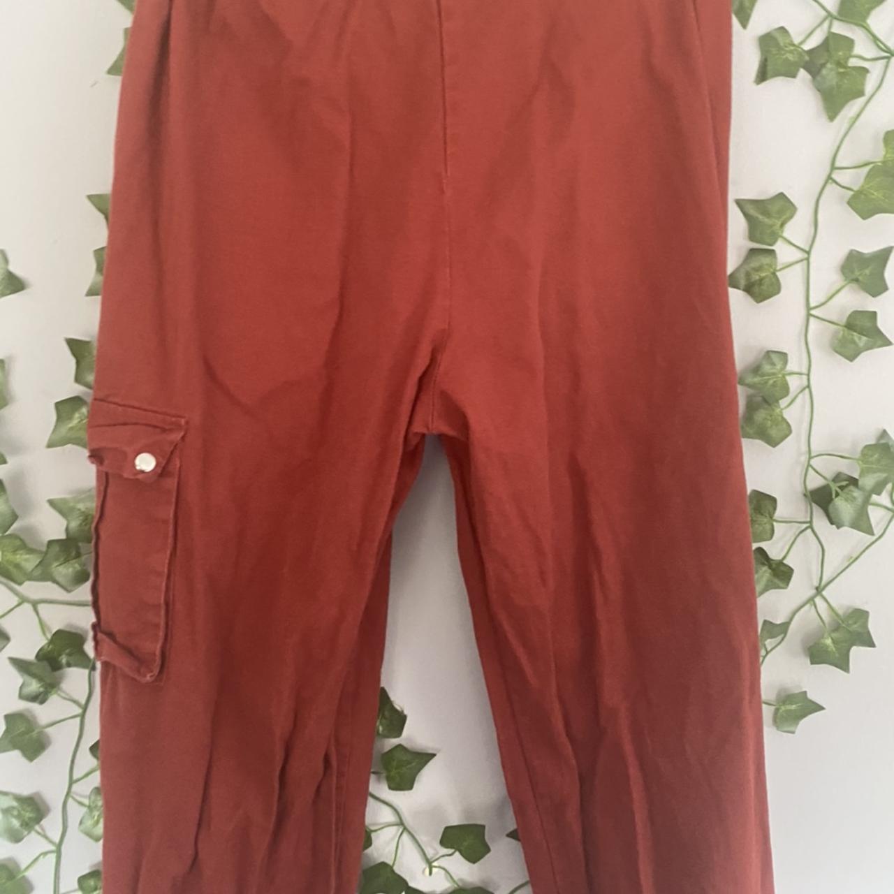 Rust cargo pants From PLT Women's size 10 Cargo - Depop