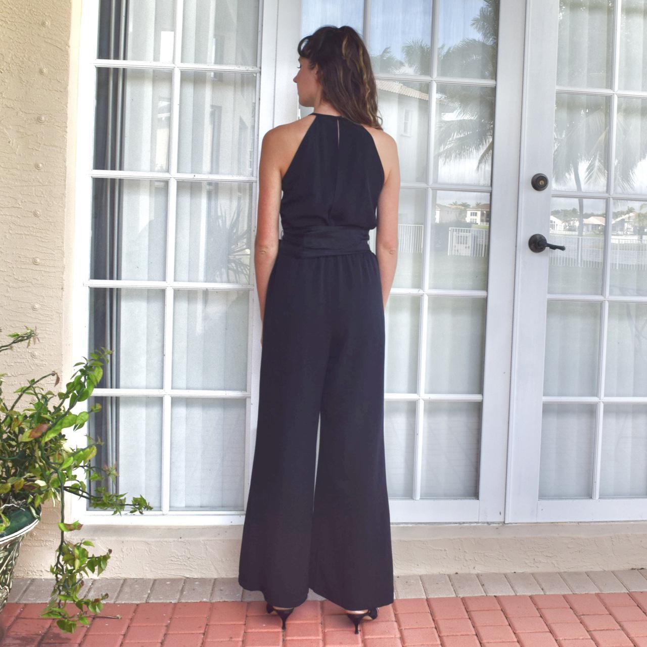 Jumpsuit with Organza Belt/ Sash 100 Polyester... Depop