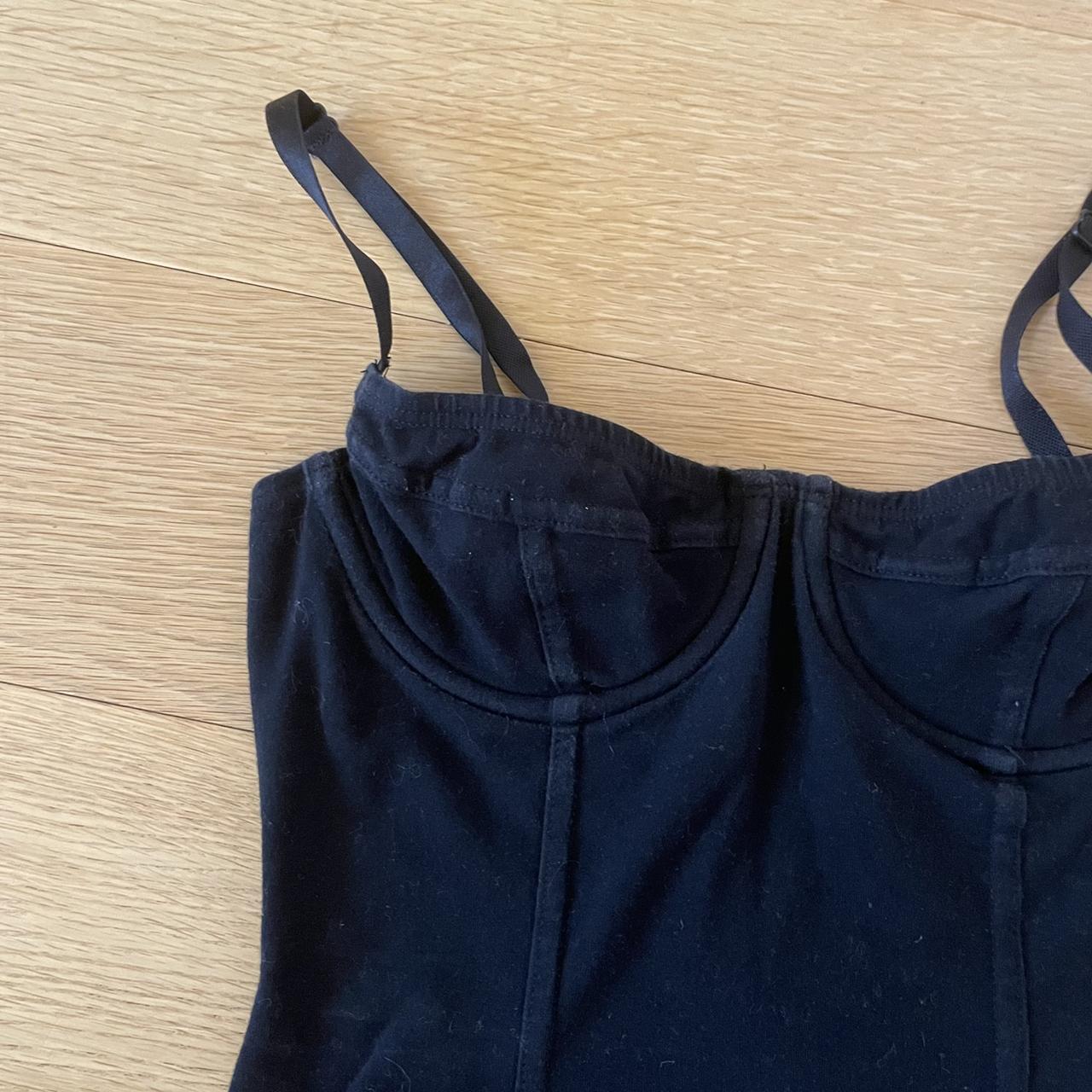 Black bodysuit with built in cups! It is a size... Depop