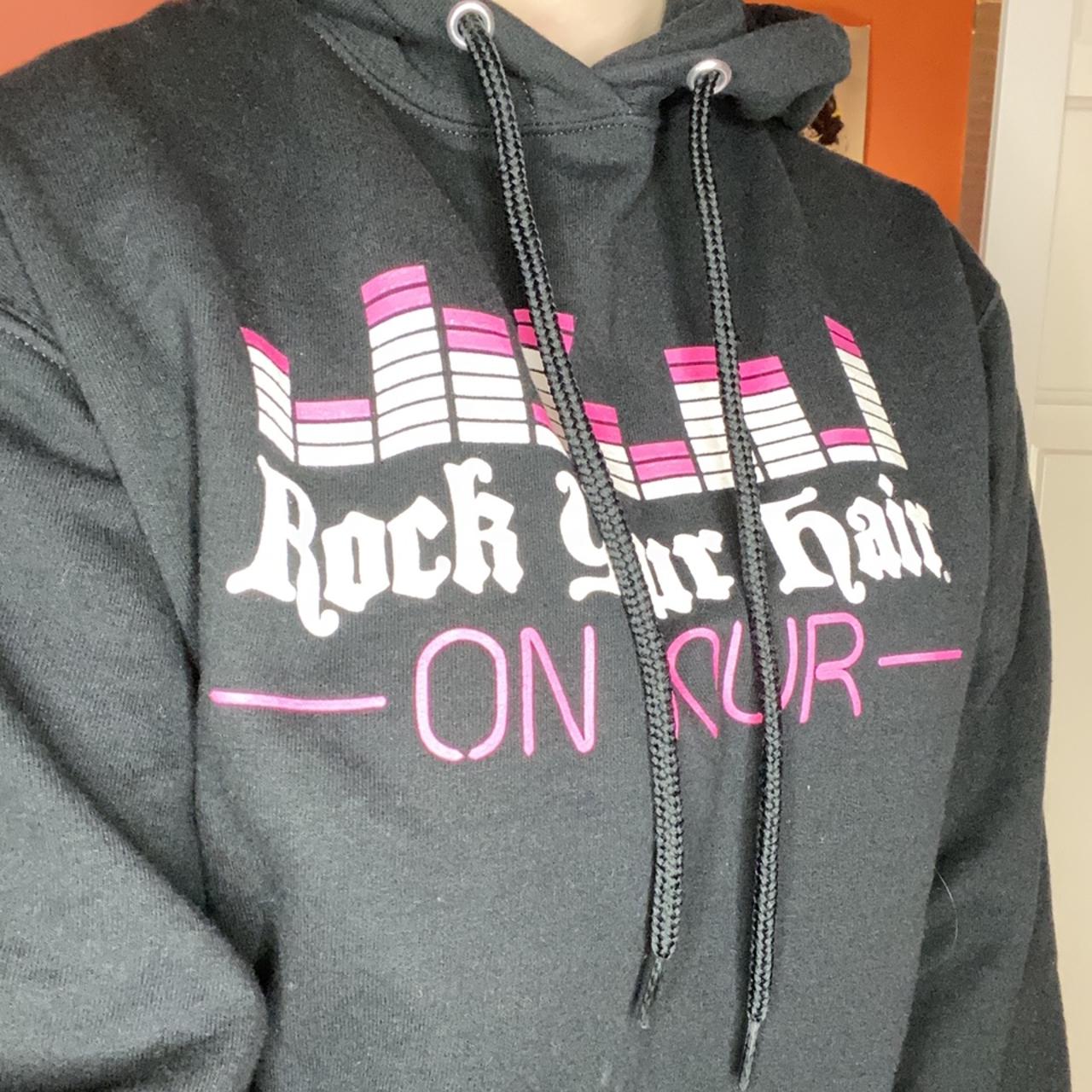 size small rock your hair tour hoodie will mostly