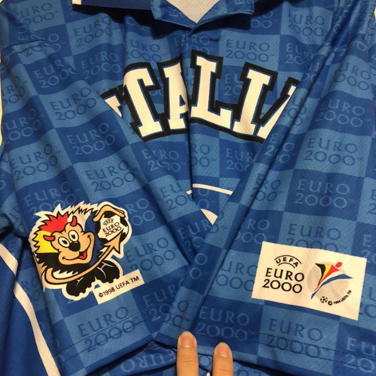 Vintage Italia Italy 2000 UEFA EURO National Soccer... Depop