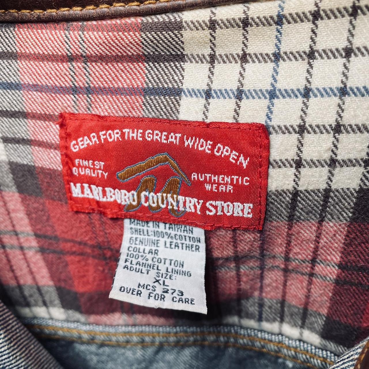 VINTAGE Flannel Shirt Adult XL Blue Plaid Back - Depop