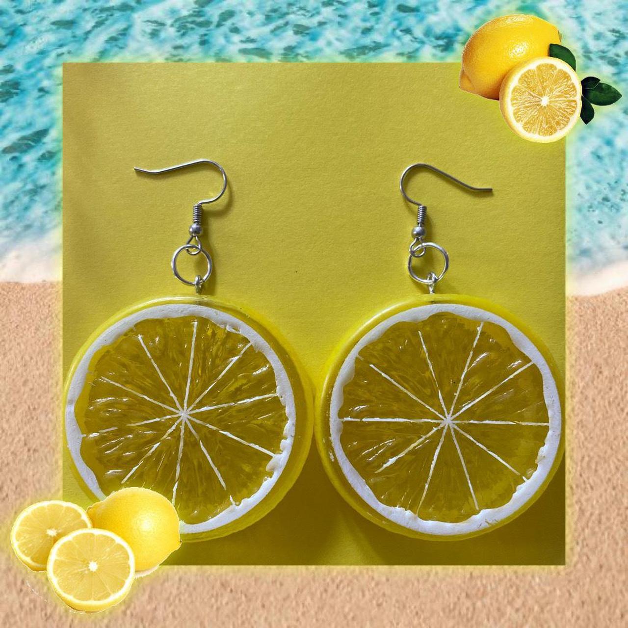 Lemon slice clearance earrings