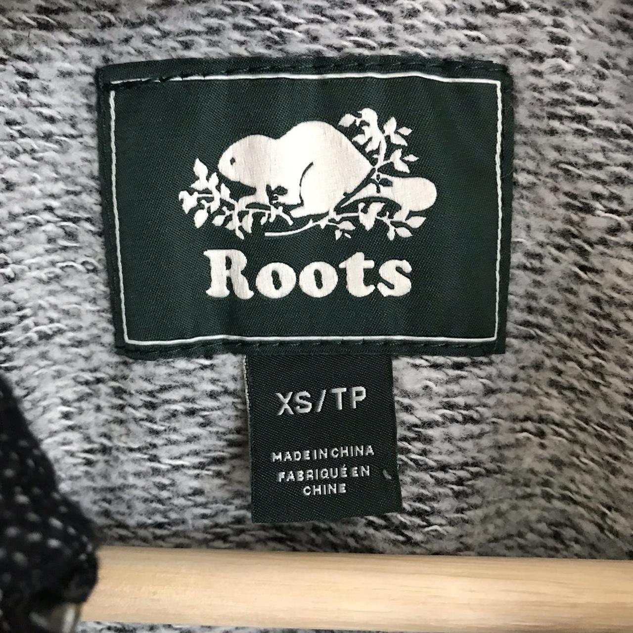 Roots Canada Black Heather Quarter Zip Pullover.... Depop
