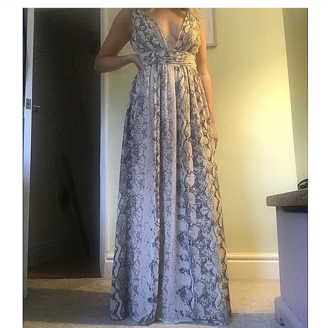 H&m snake store print maxi dress