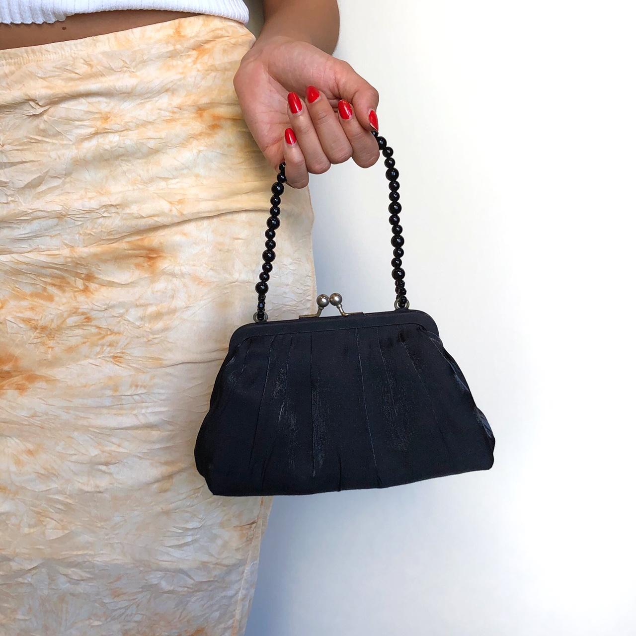 La Regale black clutch purse. Used once, magnetic - Depop