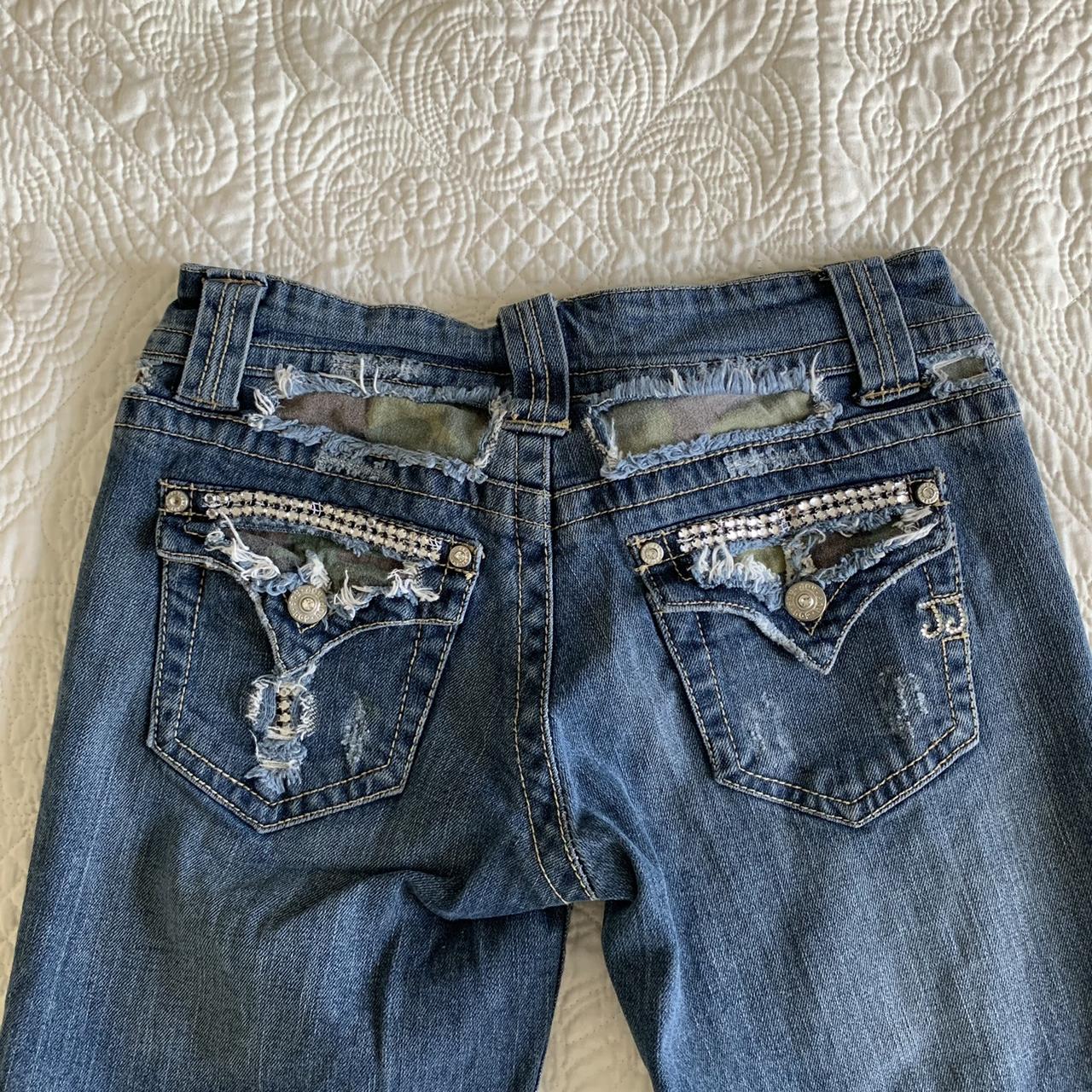 Ultra y2k bedazzled denim shorts These have hints... - Depop