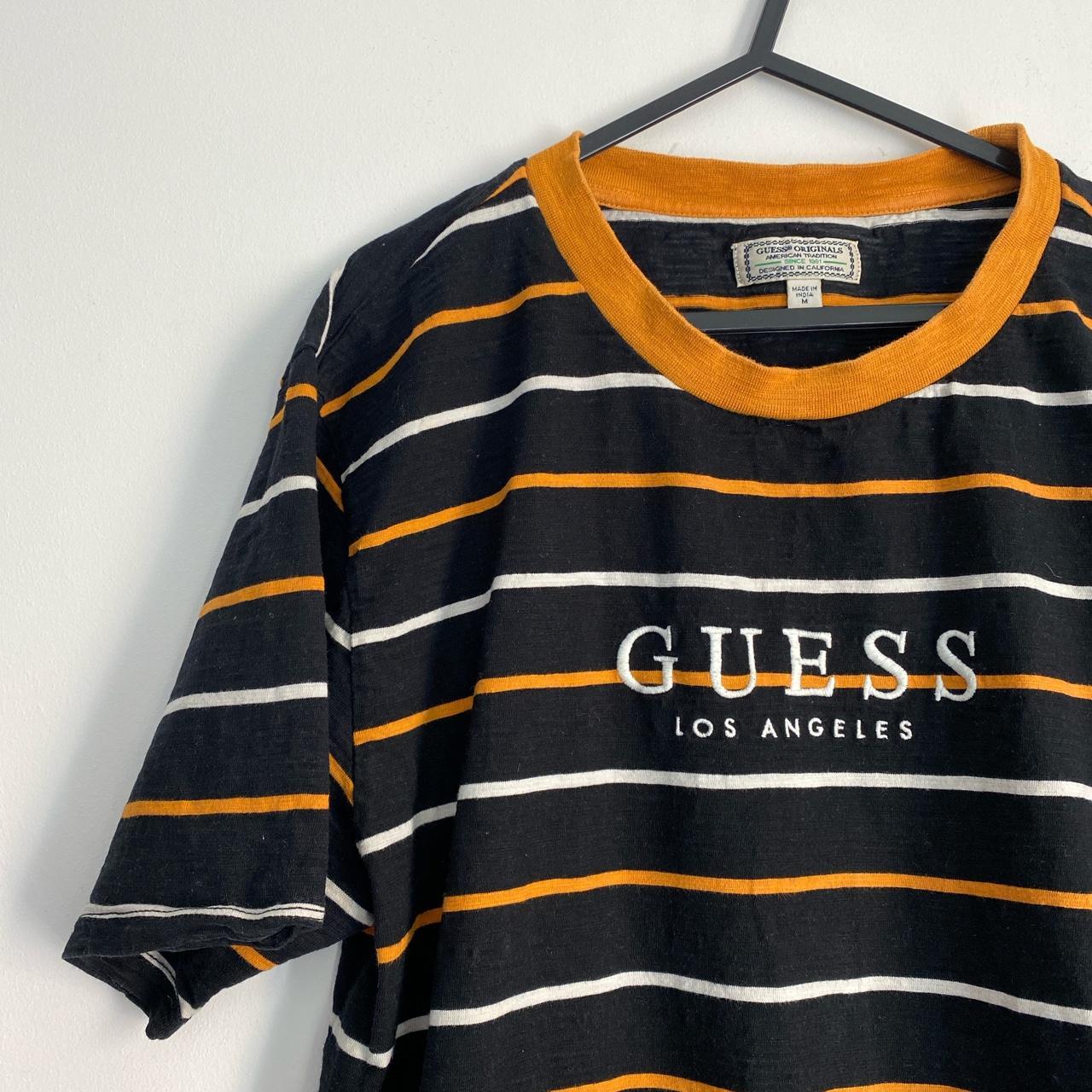 GUESS black and yellow T Shirt guess black t shirt