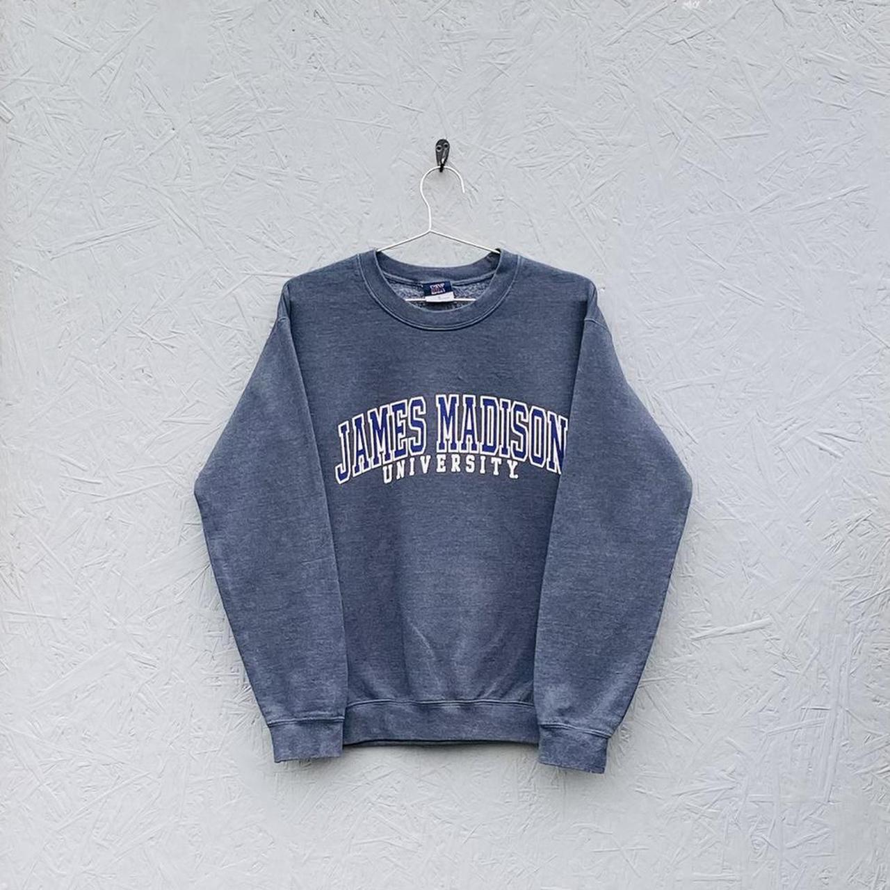 Vintage James Madison University Grey Sweatshirt |... - Depop