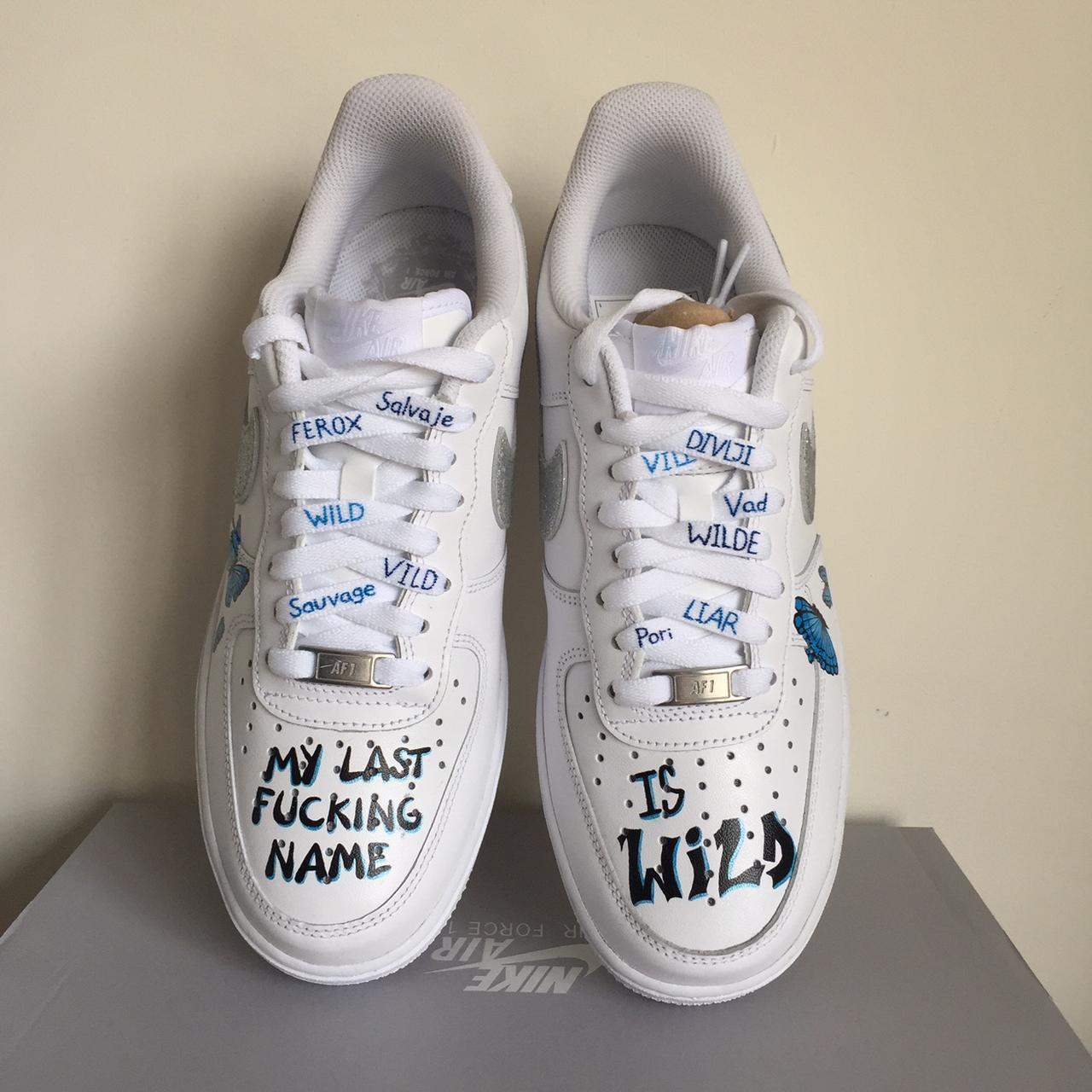 Vintage Graffiti Custom Nike Air Force 1 Sneakers - Giftcustom