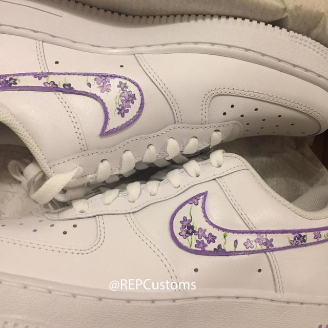 Custom Butterfly Air-Force 1's 👟🦋 Message for any - Depop