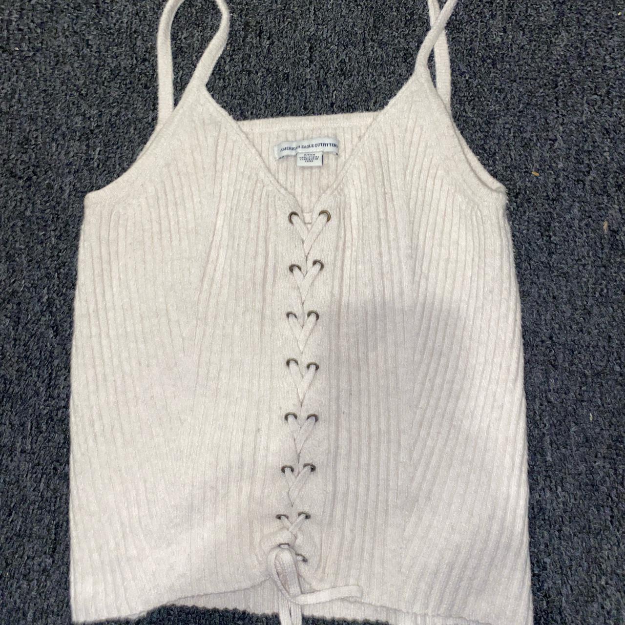 american eagle knit tank top