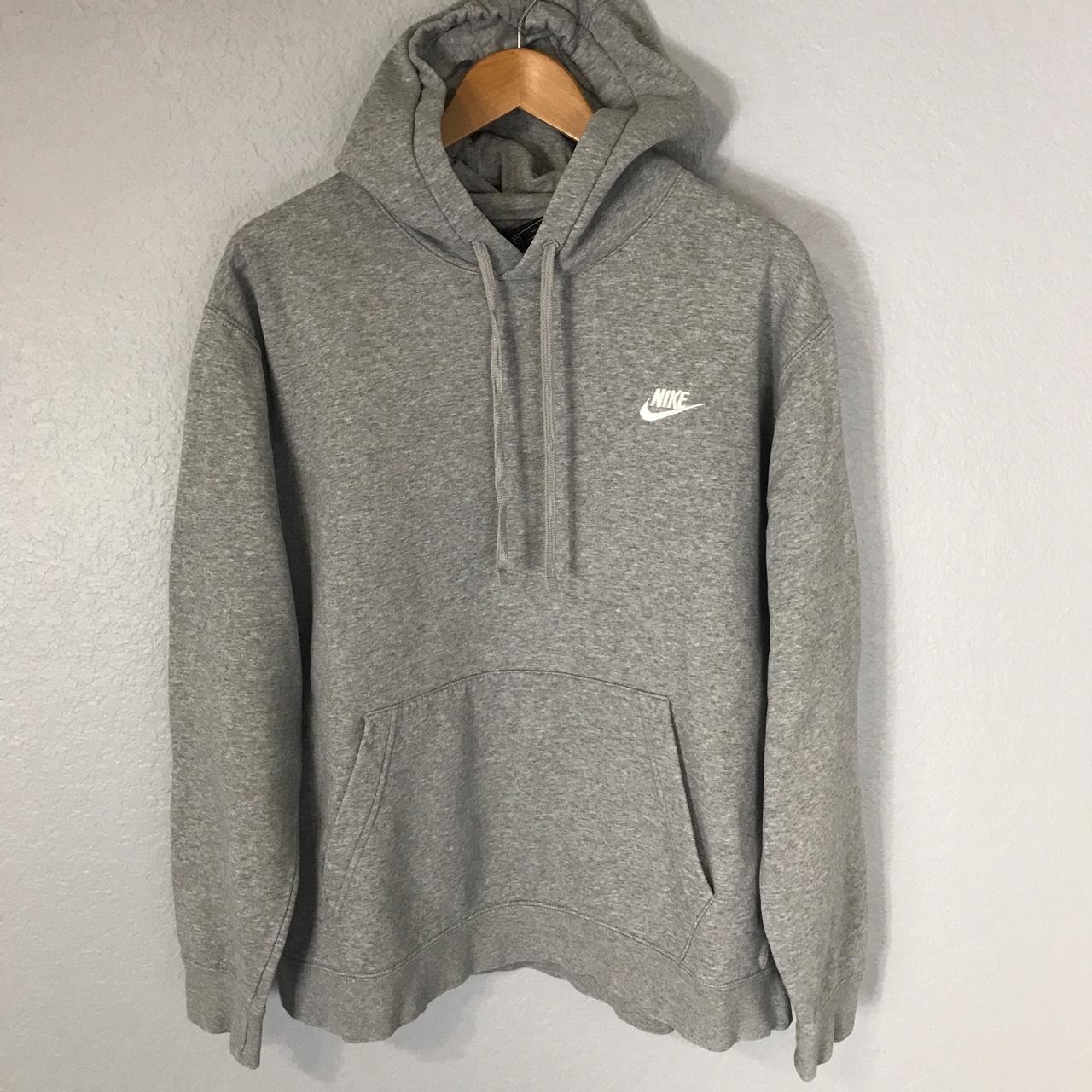 Nike Men's Grey Hoodie | Depop