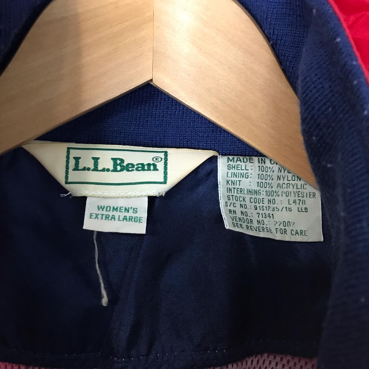 Vintage 1990s LL Bean Women’s Red Lightweight... - Depop