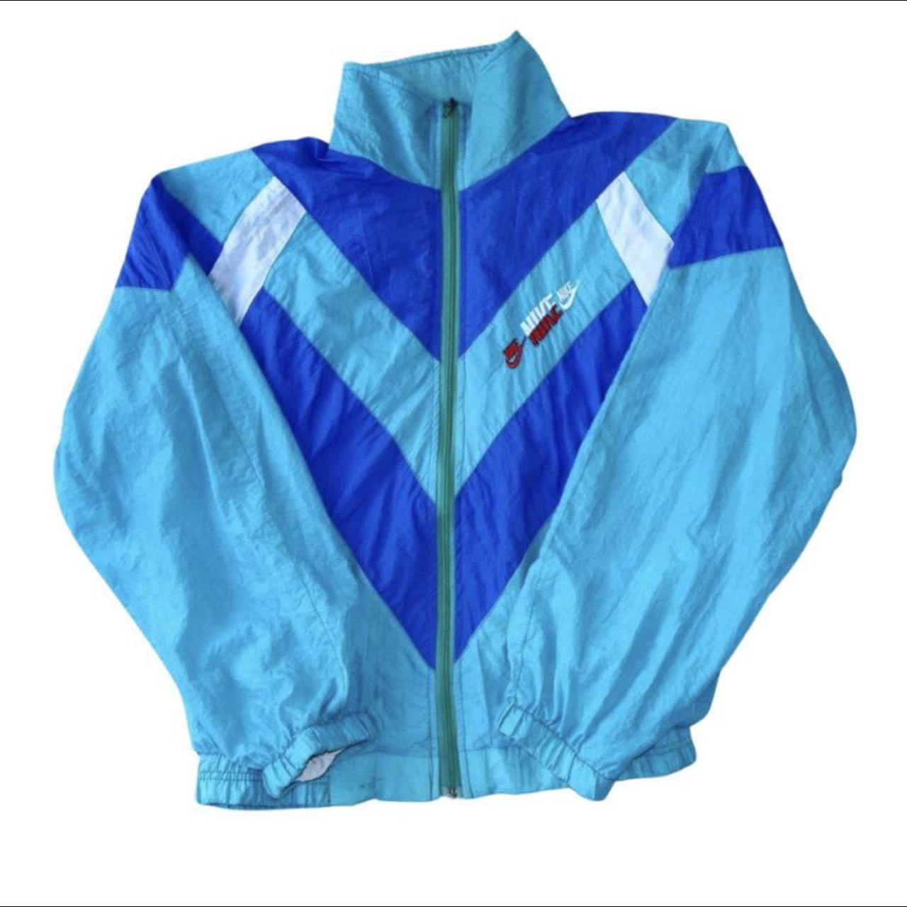 Nike retro windbreaker shell jacket, proper sick... - Depop