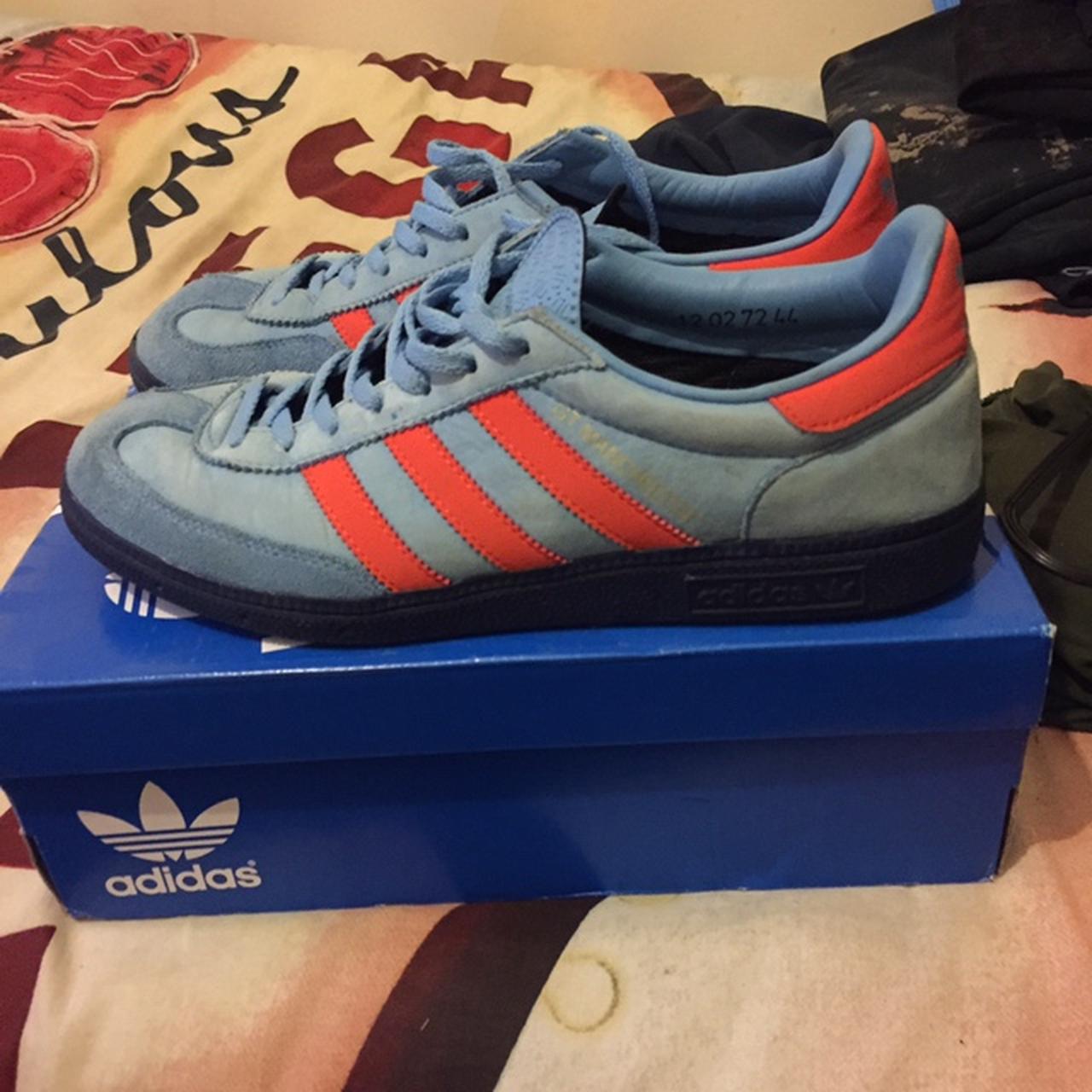Adidas Manchester gt uk 9 SOLD !!!! Worn but still... - Depop